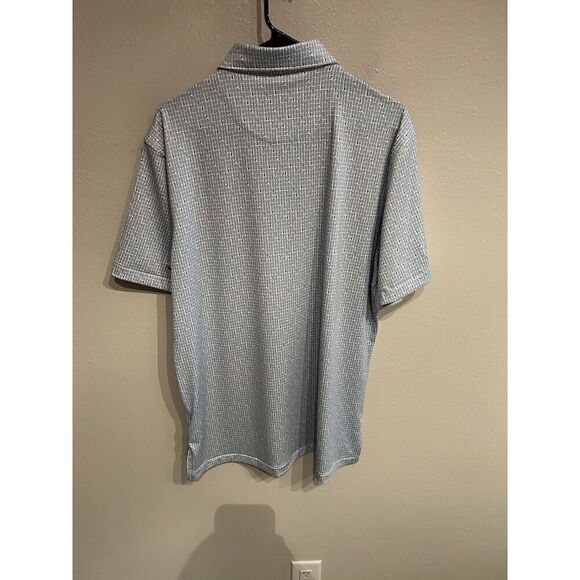 Peter Millar Mens Medium Summer Comfort Cocktail Print Golf Polo Shirt Stretch - Picture 7 of 9